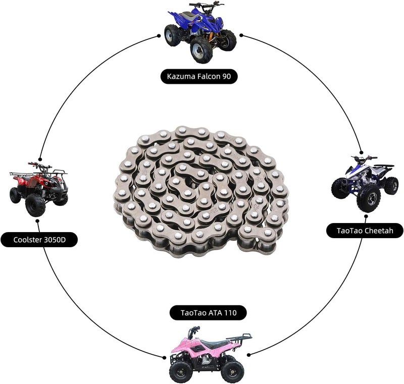 KAMIER 25H 62 Links Timing Starter Chain Breaker for 70cc 90cc 110cc 125cc TaoTao ATA Kazuma Falcon Coolster Mountopz Lifan Vitacci Ice Bear Sunl Chinese ATV 4 Wheeler Quad Go Kart Pit Dirt Bike Parts - Image 2